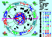 Minutenaktuelle Horoskopuhr